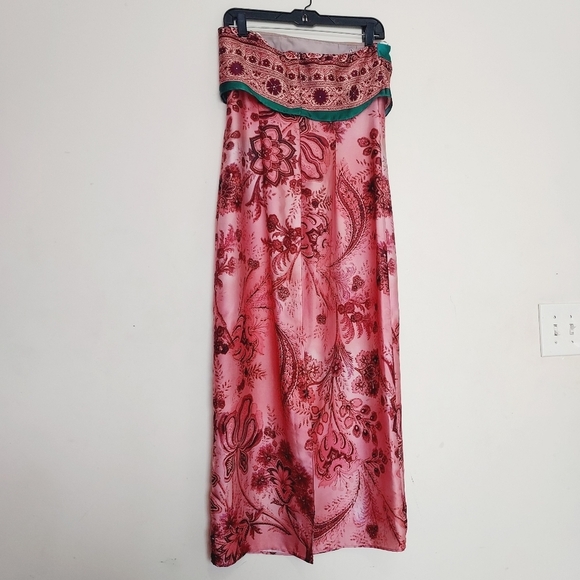 Zara Printed Strapless Midi Dress - Picture 11 of 16